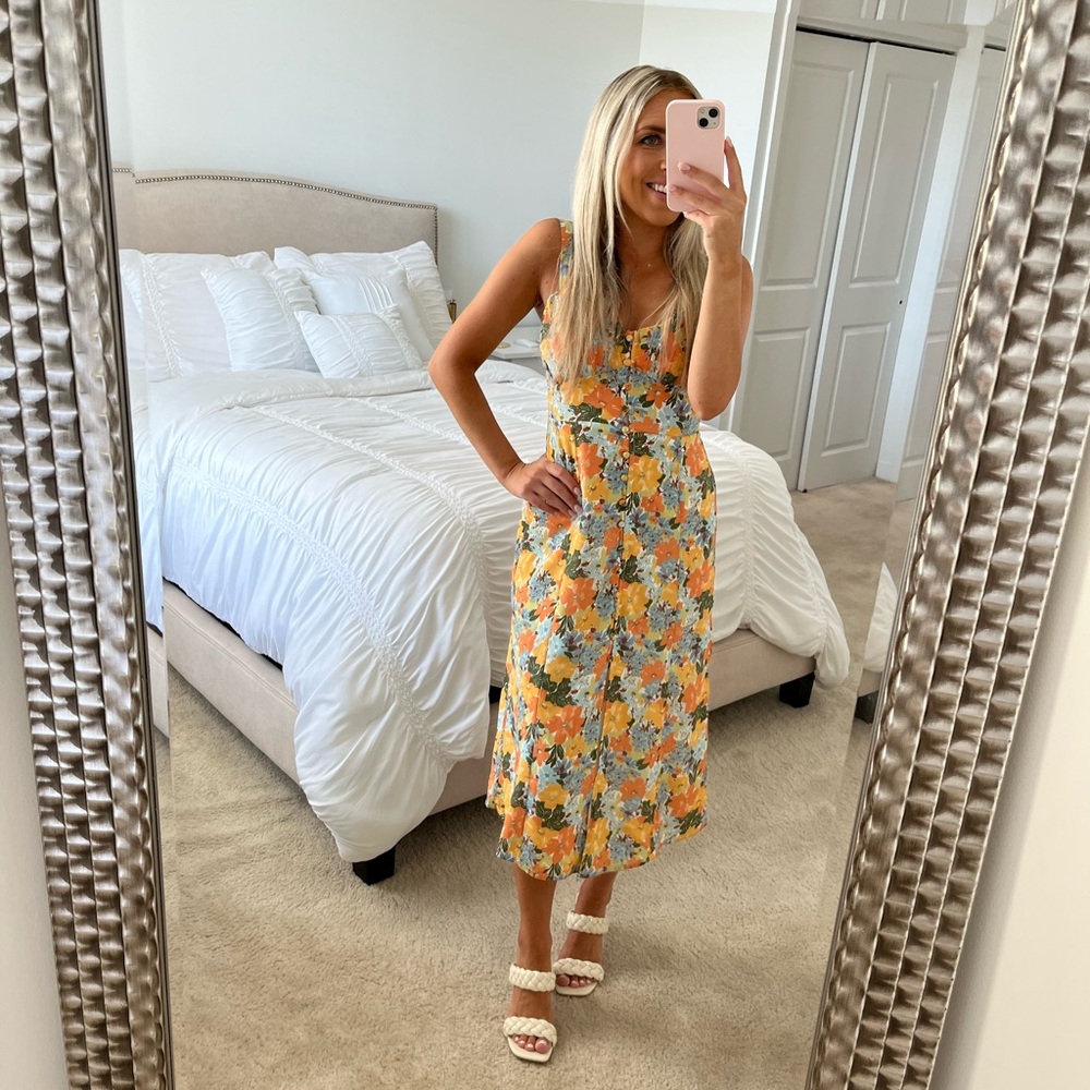Abercrombie floral midi dress